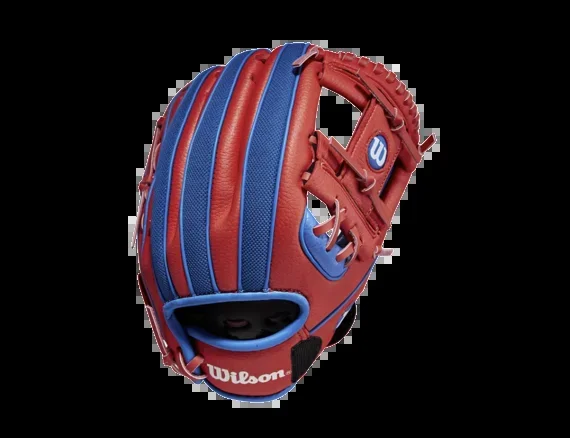 Wilson 2022 A200 EZ Catch 10″ Baseball Glove LHT White/Red/Royal