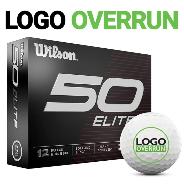Wilson 50 Elite Golf Balls – LOGO OVERRUN