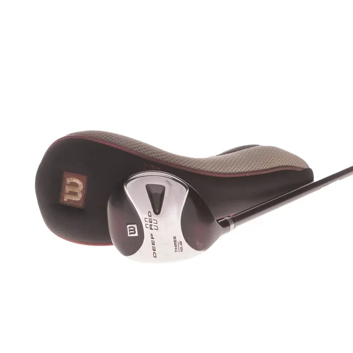 Wilson Deep Red II Graphite Mens Left Hand Fairway 3 Wood 15 Degree Regular – Wilson Prolite .428