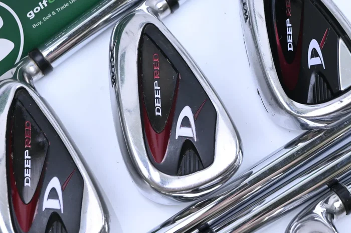 Wilson Deep Red WTX Irons / 5-PW+SW / Stiff Flex Wilson WT Wide Tip Shafts