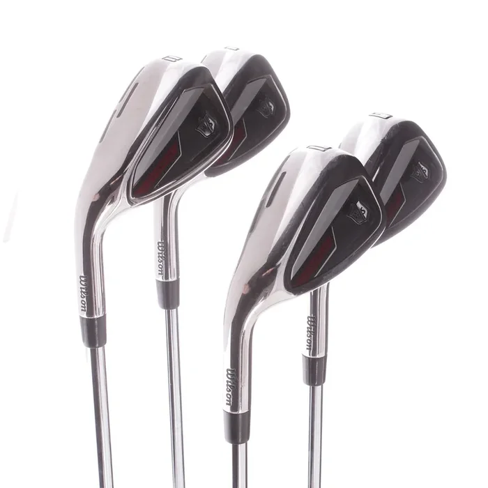 Wilson DynaPower Steel Mens Left Hand Irons 8-GW Regular – KBS Max Ultralite