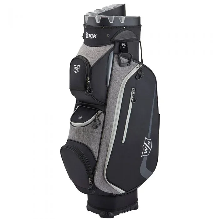Wilson I Lock III Cart Bag – Black/Grey/White