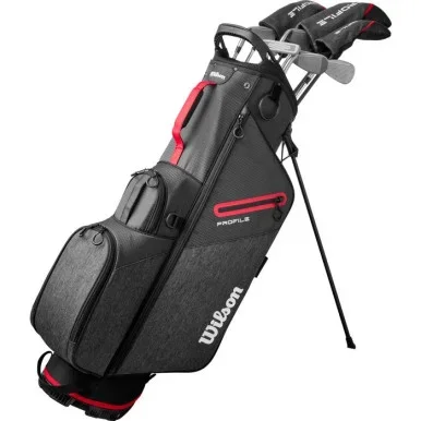 Wilson Profile 10 Club Teen Golf Set (kids 63-68″ tall) Red/Black