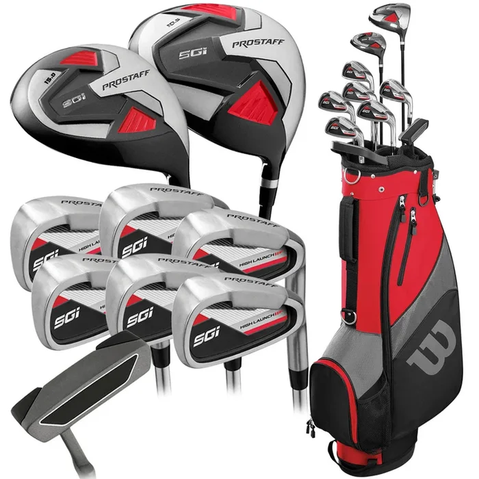 Wilson Prostaff Profile SGI 10-Piece Stand Bag Package Set – Steel