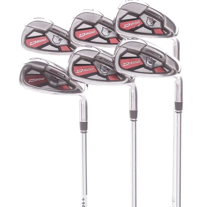 Wilson Staff D300 Steel Men’s Right Hand Irons 6-SW Uniflex – KBS Tour 80
