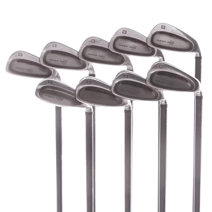 Wilson Staff Deep Red II Graphite Men’s Right Hand Irons 3-SW Regular – Wilson Tri-Ply 535