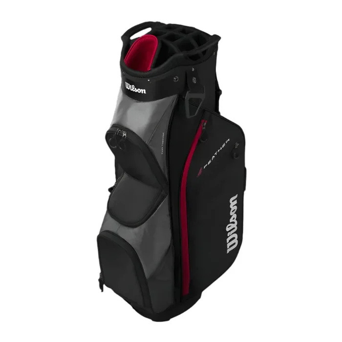 Wilson Staff Feather Cart Bag – Black/Grey/Red