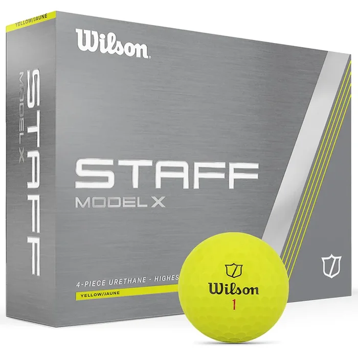 Wilson Staff Model X Golf Balls – Yellow – 12 Pack