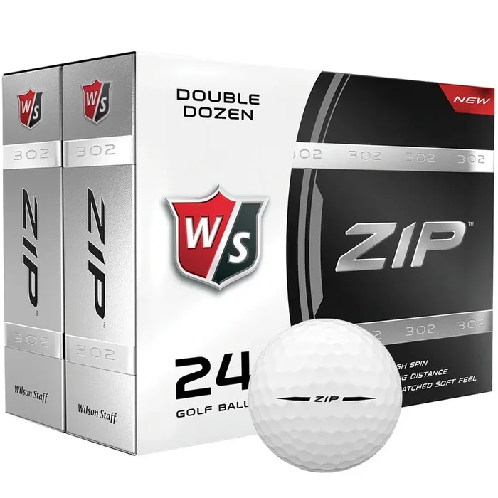 Wilson Staff ZIP Golf Balls – White – Double Dozen