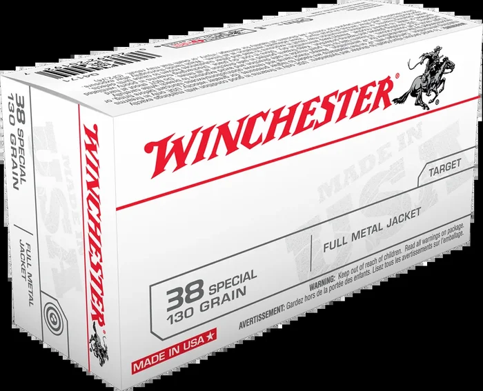 Winchester USA 38 Special USA Target FMJ 130gr 50 bx