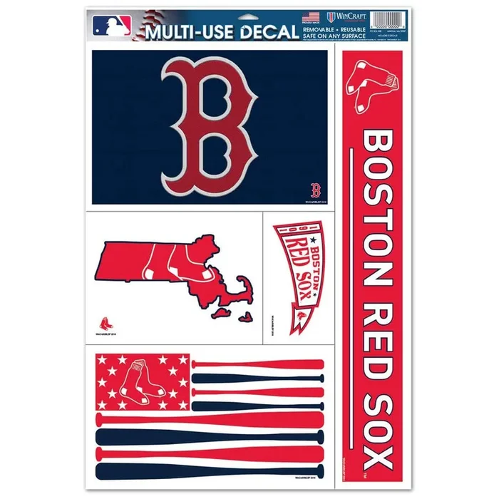 Wincraft MLB Boston Red Sox Ultra Decal Sheet – 11 x 7 inch