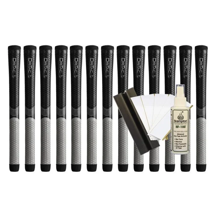 Winn Dri-Tac LT (Less Taper) Midsize (13pcs + Golf Grip Kit)