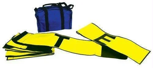 Yellow & Black Line Split Strip | Great For Line Drills | Made in USA