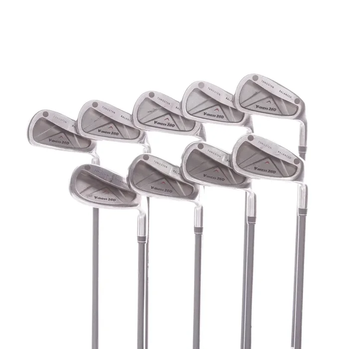 Yonex V Mass 260 Graphite Men’s Right Hand Irons 3-SW Regular – Yonex Ultimum Ti5