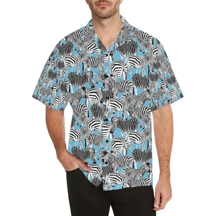 Zebra Print Design Hawaiian Shirt – Fanshubus.com