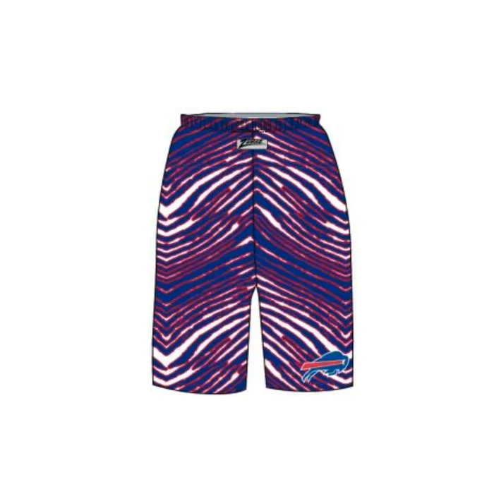 Zubaz Men’s Buffalo Bills Zebra Print Traditional Short – Team Color