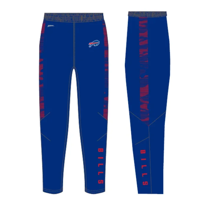 Zubaz Men’s NFL Team Color Buffalo Bills Track Pants w/ Camo Lines