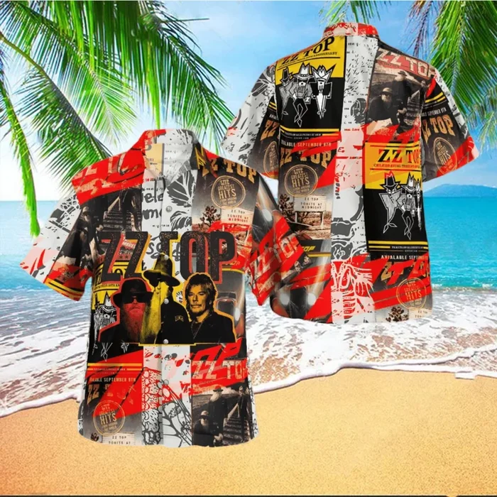 Zz Top Band Hawaiian Shirt Summer Gift – Fanshubus – Fanshubus.com